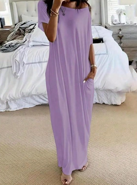 Vara Lounge Dress-Purple