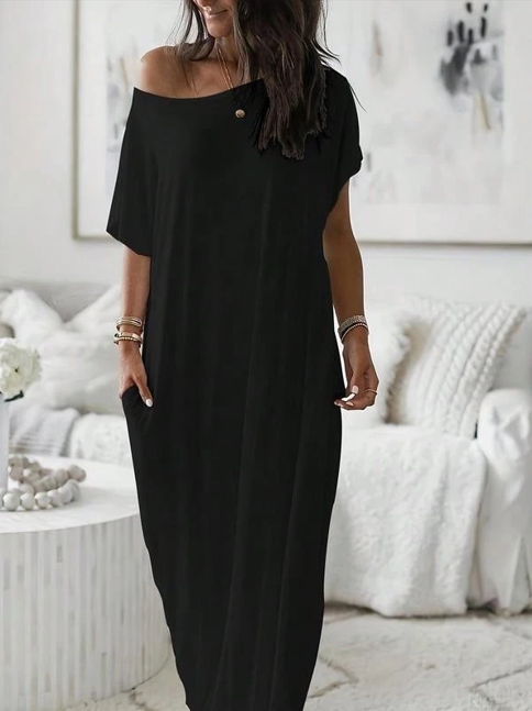 Vara Lounge Dress-Black